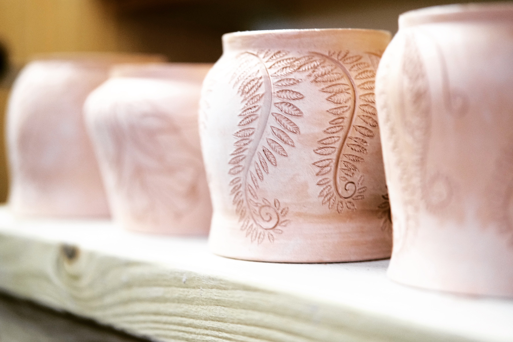 Carving into clay is one of my favourite ways to illustrate