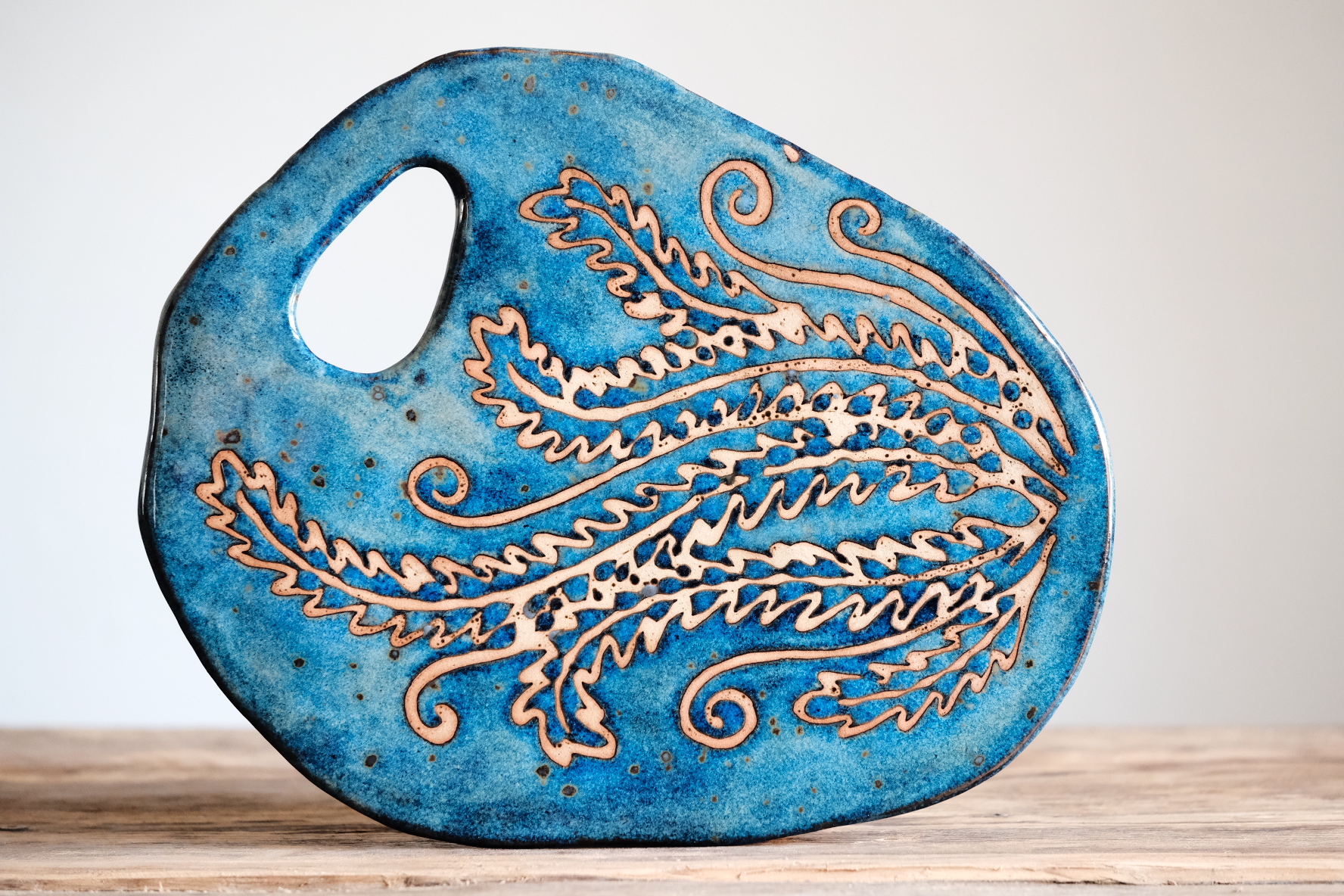 Hand-built serving platter