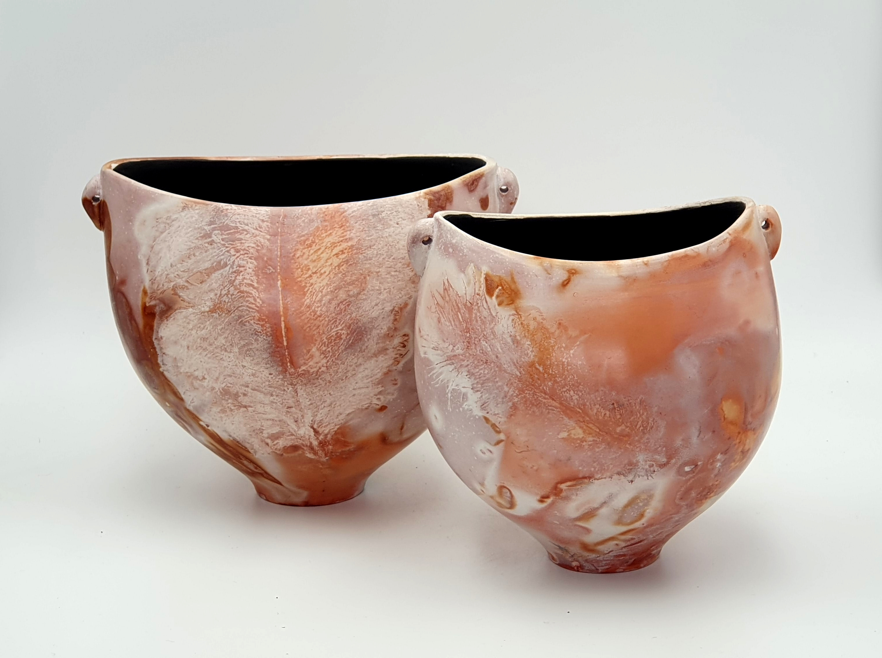 Saggarfired altered bowls
